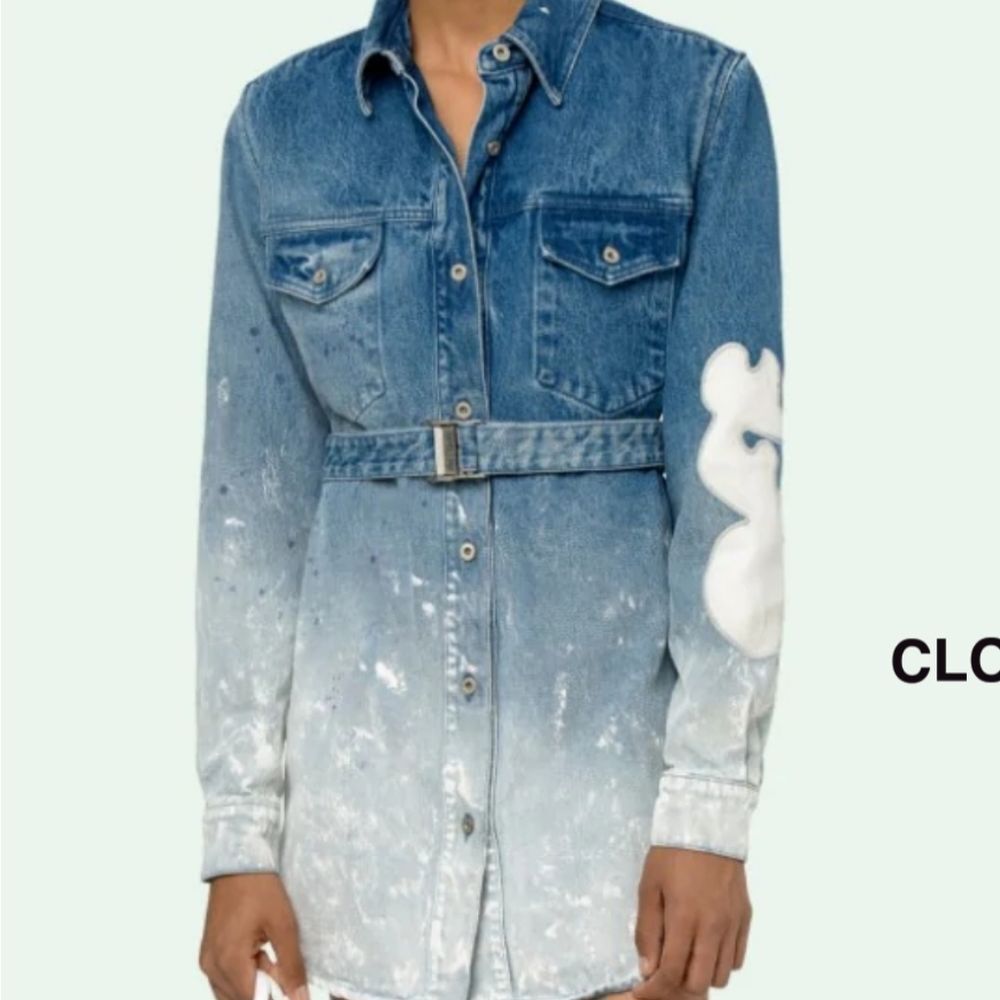 Juniors Size 2 Off-White SHAPED JEAN DRESS